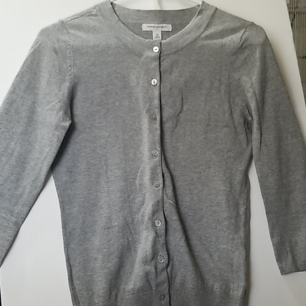 Banana Republic Gray Cardigan